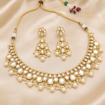 Necklace & Earring in Light Golden
