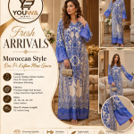 Moroccan Style One Pc Kaftan Maxi Gown – Luxury Holiday Edition