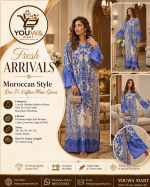 Moroccan Style One Pc Kaftan Maxi Gown – Luxury Holiday Edition